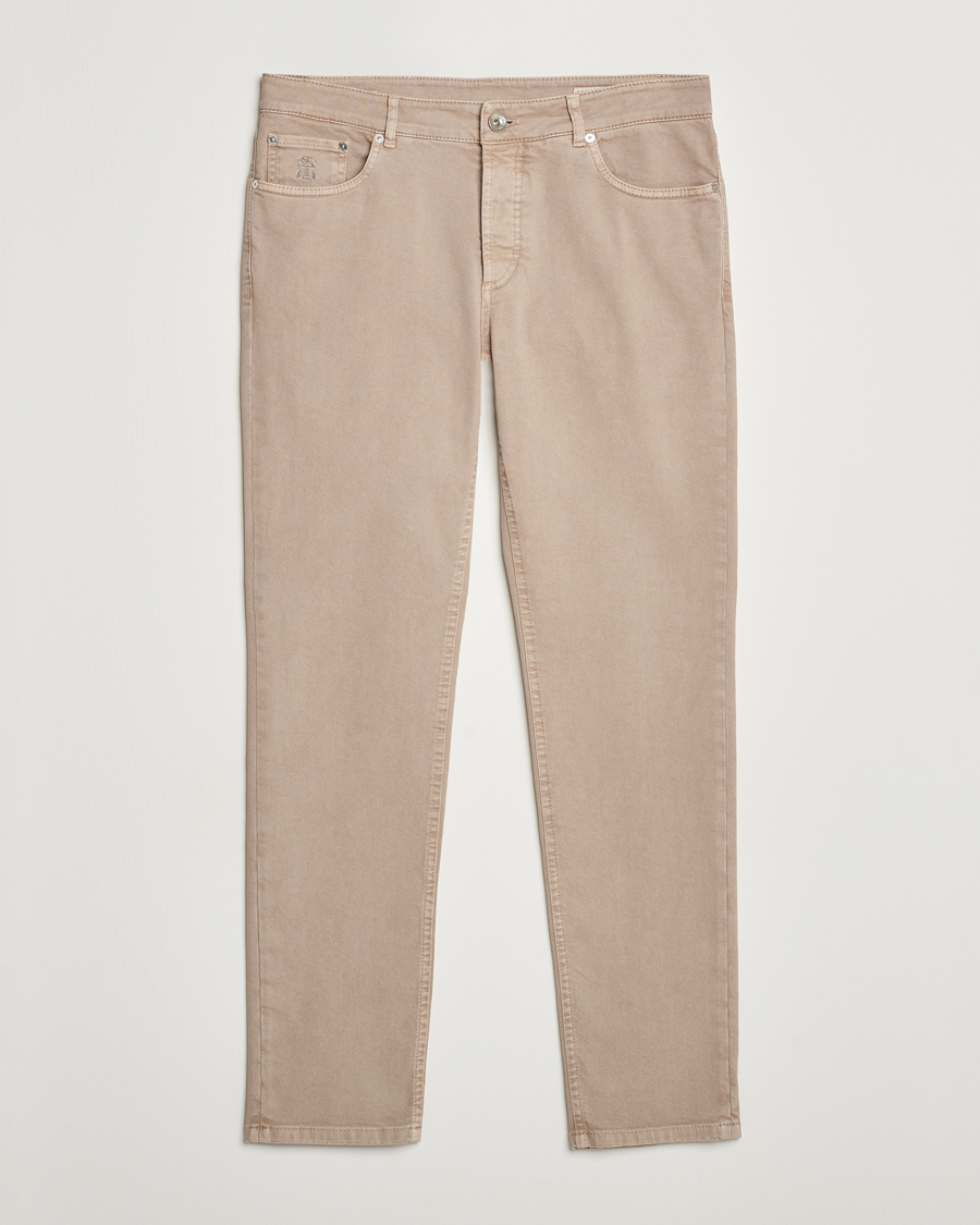 Herren | Hosen | Brunello Cucinelli | Traditional Fit 5-Pocket Pants Beige