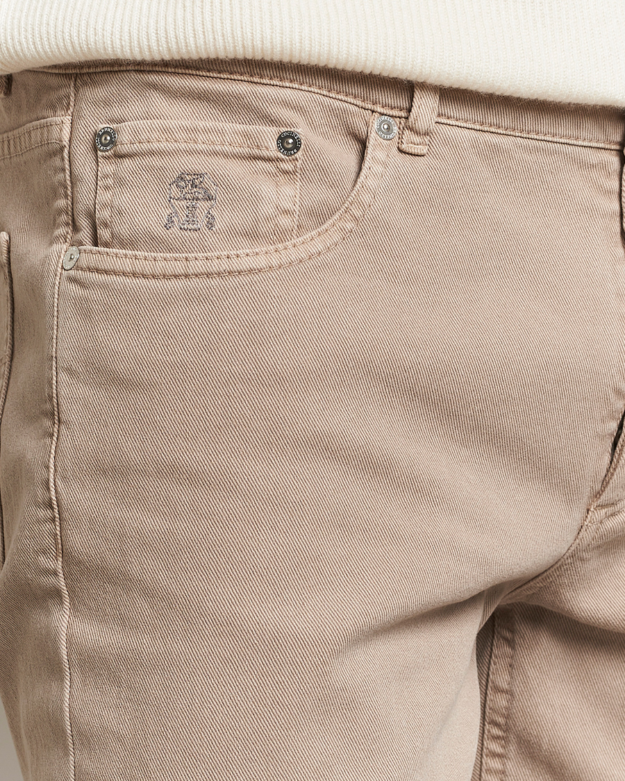 Herren | Hosen | Brunello Cucinelli | Traditional Fit 5-Pocket Pants Beige