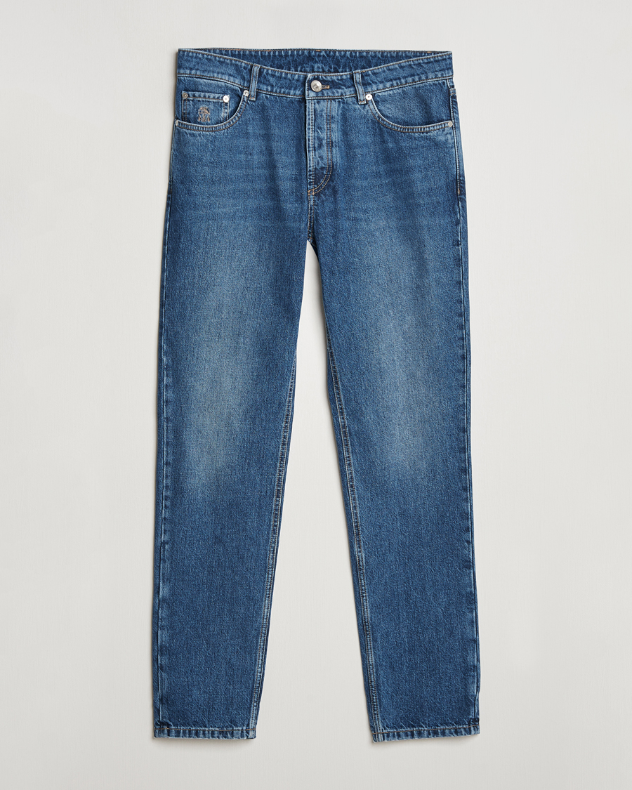Herren | Jeans | Brunello Cucinelli | Traditional Fit Jeans Stone Wash