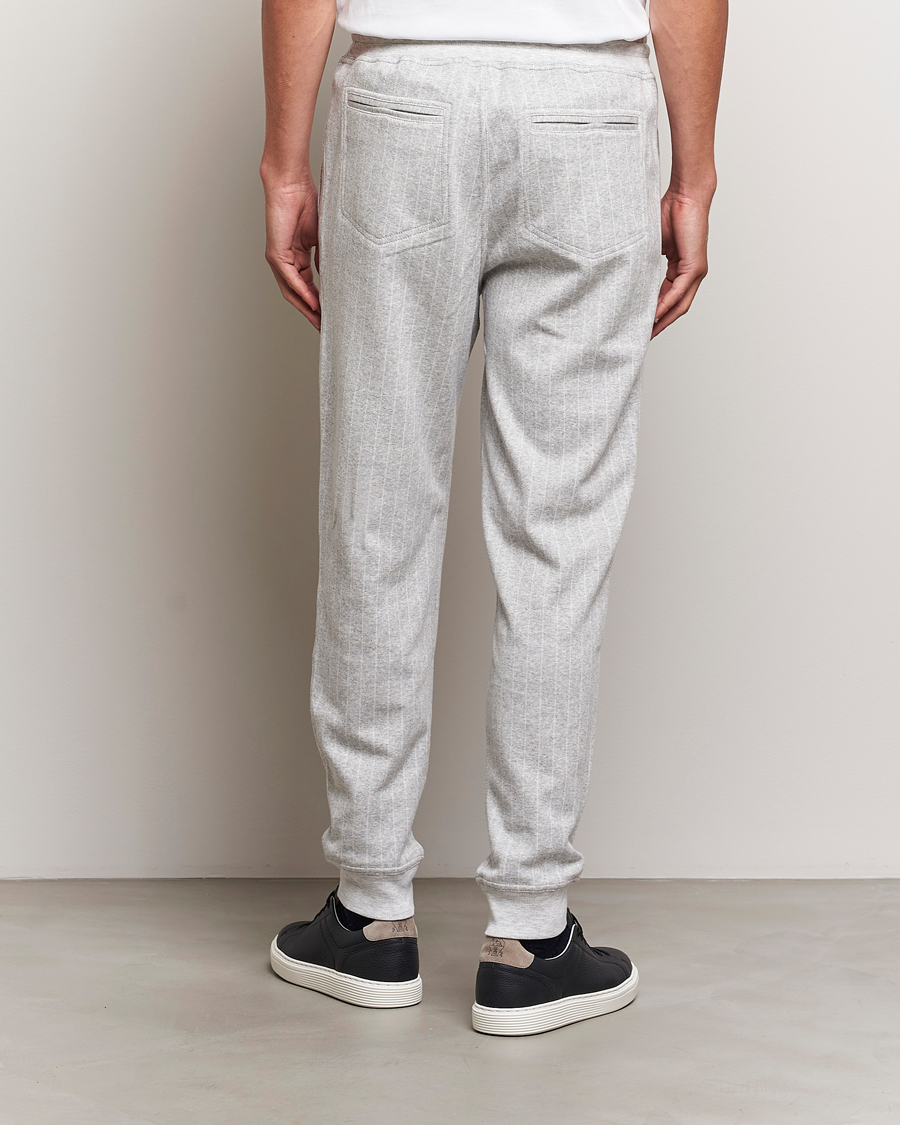 Herren | Hosen | Brunello Cucinelli | Soft Pinstripe Sweatpants Pearl Grey