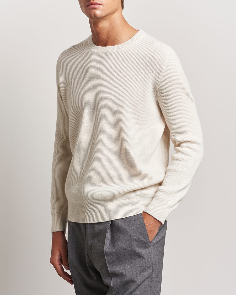 Herren | Pullover | Brunello Cucinelli | Cashmere Rib Crew Neck Sweater Panama