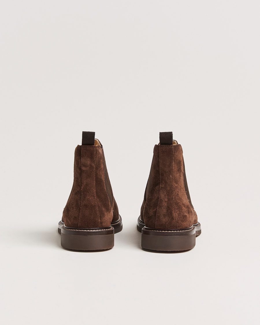 Herren | Brunello Cucinelli Chelsea Boots Dark Brown Suede | Brunello Cucinelli | Chelsea Boots Dark Brown Suede