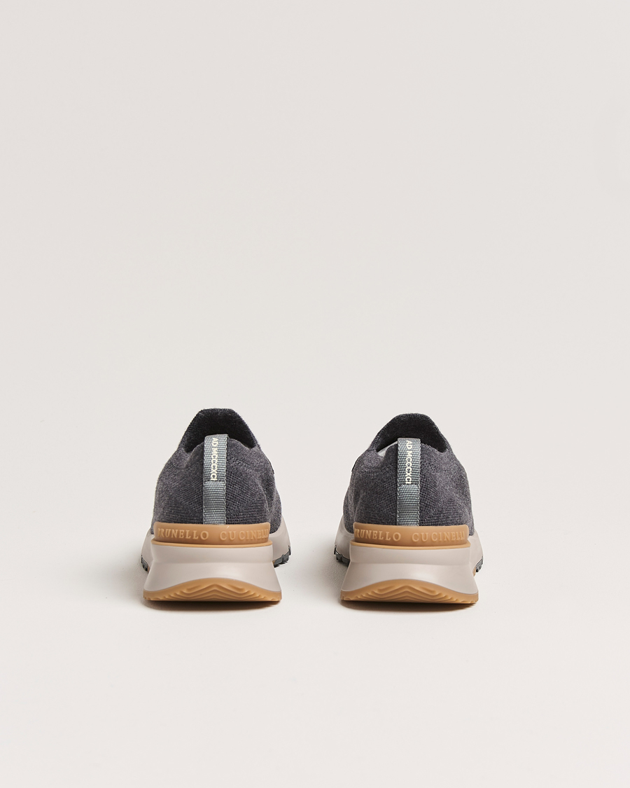 Herren | Brunello Cucinelli Flannel Running Sneakers Antracite | Brunello Cucinelli | Flannel Running Sneakers Antracite