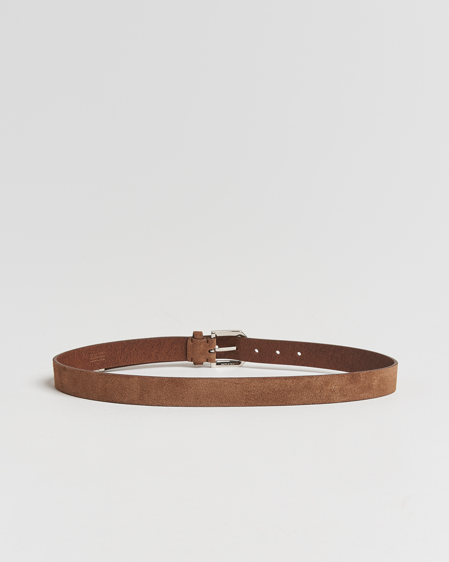 Herren | Brunello Cucinelli Suede Belt Brown | Brunello Cucinelli | Suede Belt Brown