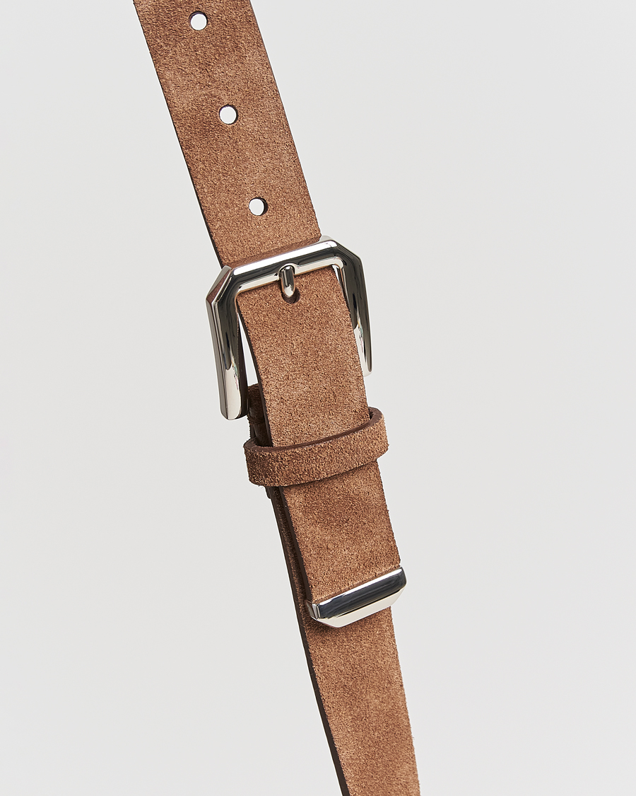 Herren | Brunello Cucinelli Suede Belt Brown | Brunello Cucinelli | Suede Belt Brown