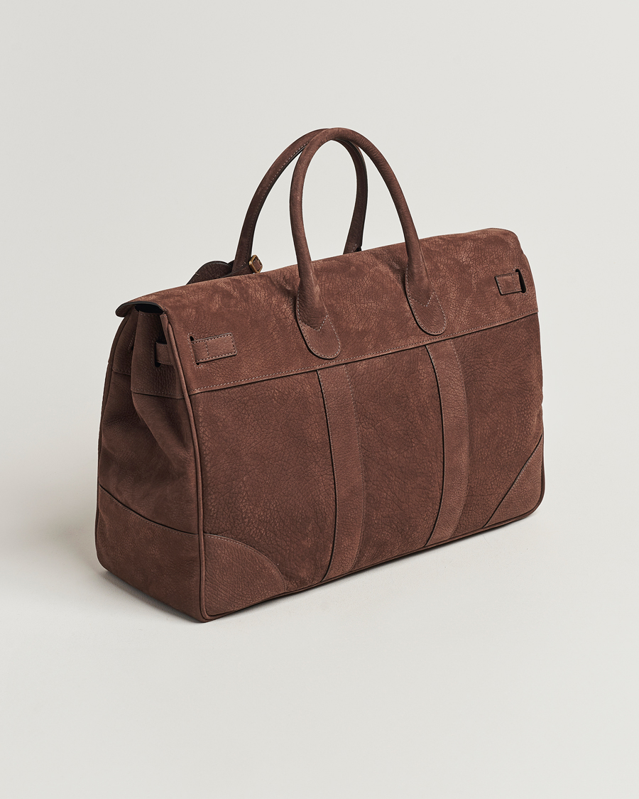 Herren | Brunello Cucinelli Grain Leather Holdall Dark Brown | Brunello Cucinelli | Grain Leather Holdall Dark Brown