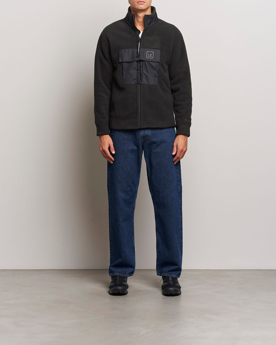 Herren | Pullover | C.P. Company | Metropolis Polar Fleece Pertex Zip Black