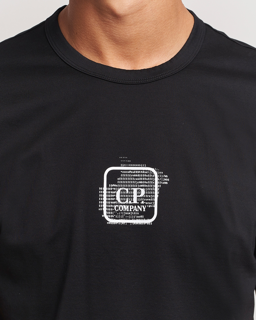 Herren | T-Shirts | C.P. Company | Metropolis Mercerized Back Logo T-Shirts Black