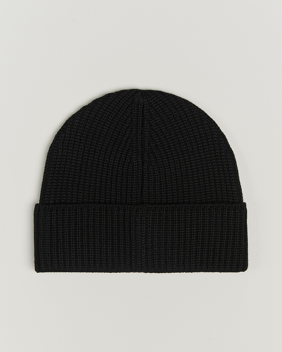 Herren | C.P. Company Metropolis Knitted Logo Beanie Black | C.P. Company | Metropolis Knitted Logo Beanie Black