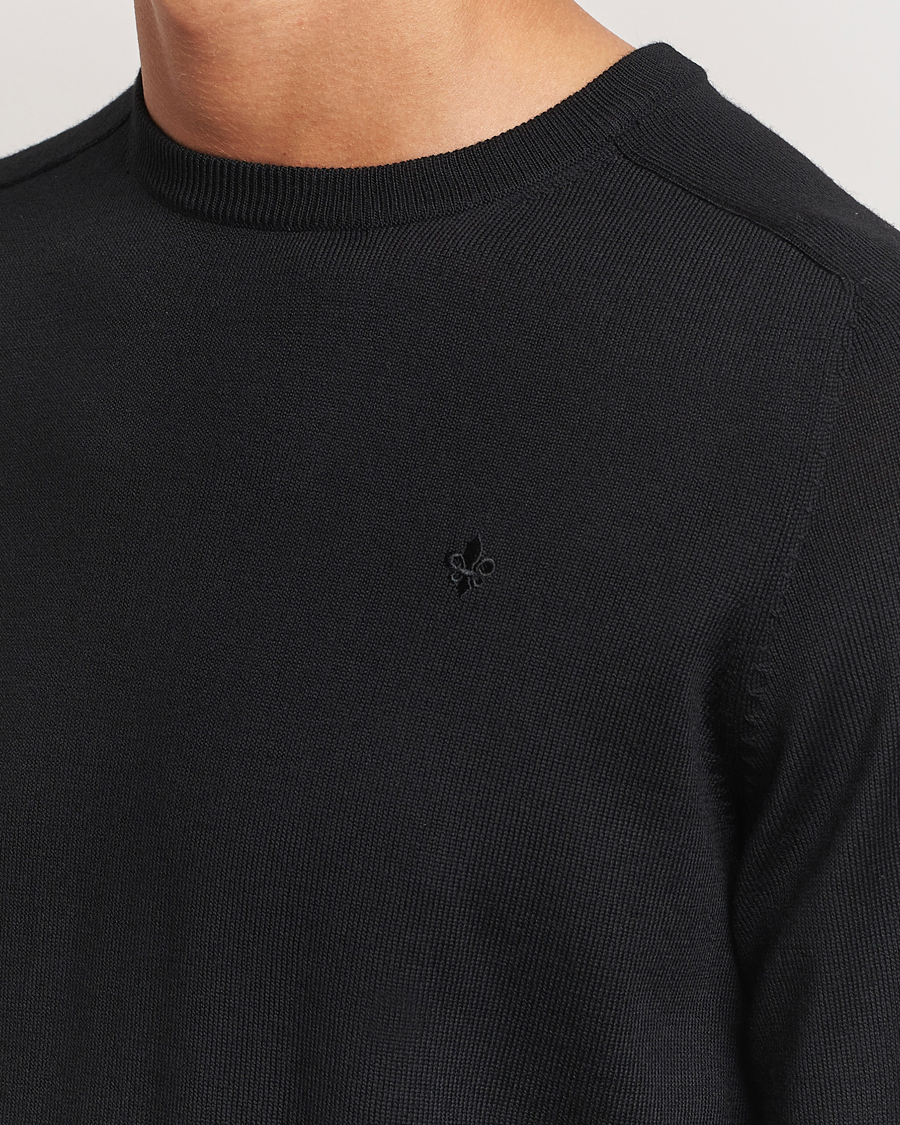 Herren | Pullover | Morris | Merino O-Neck Black