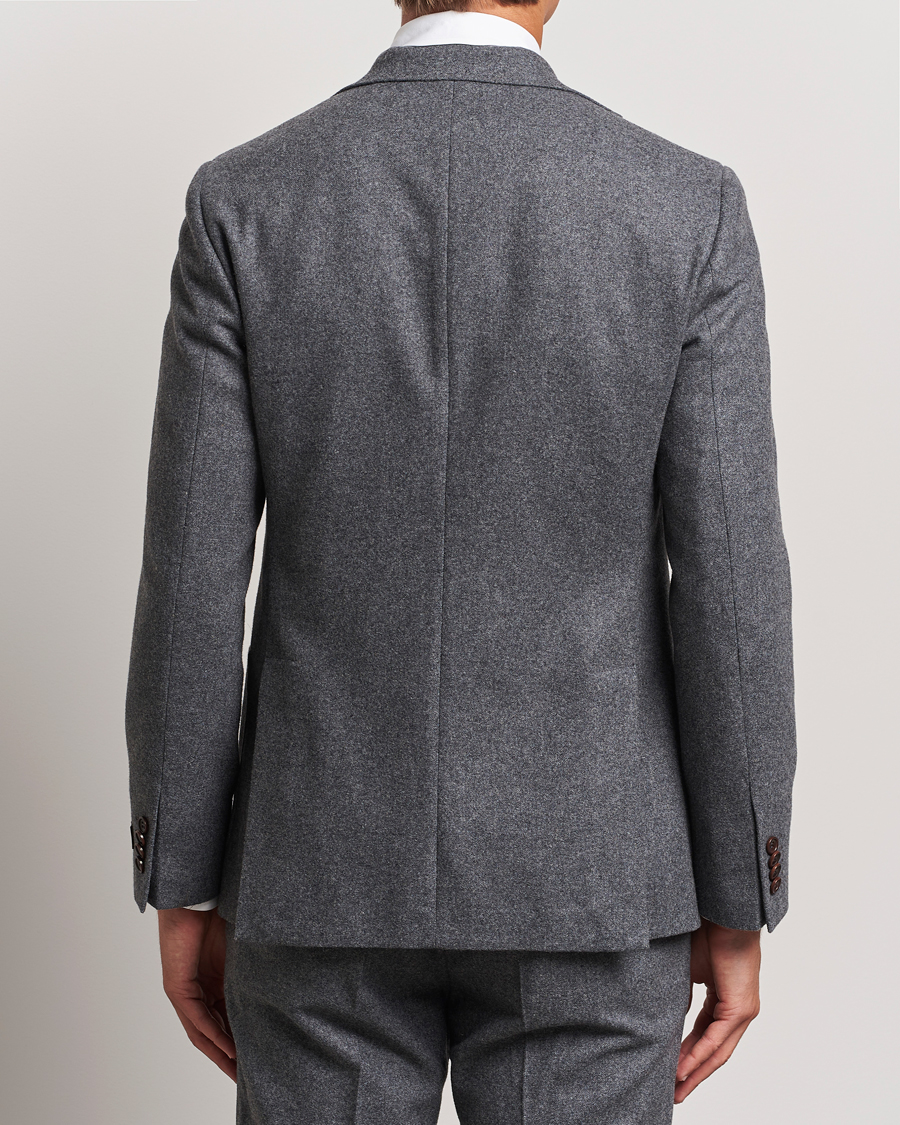 Herren | Sakkos | Morris | Flannel Wool Blazer Grey