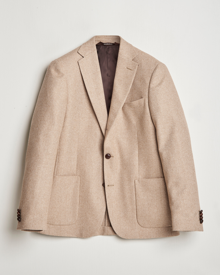 Herren | Sakkos | Morris | Tweed Herringbone Blazer Brown