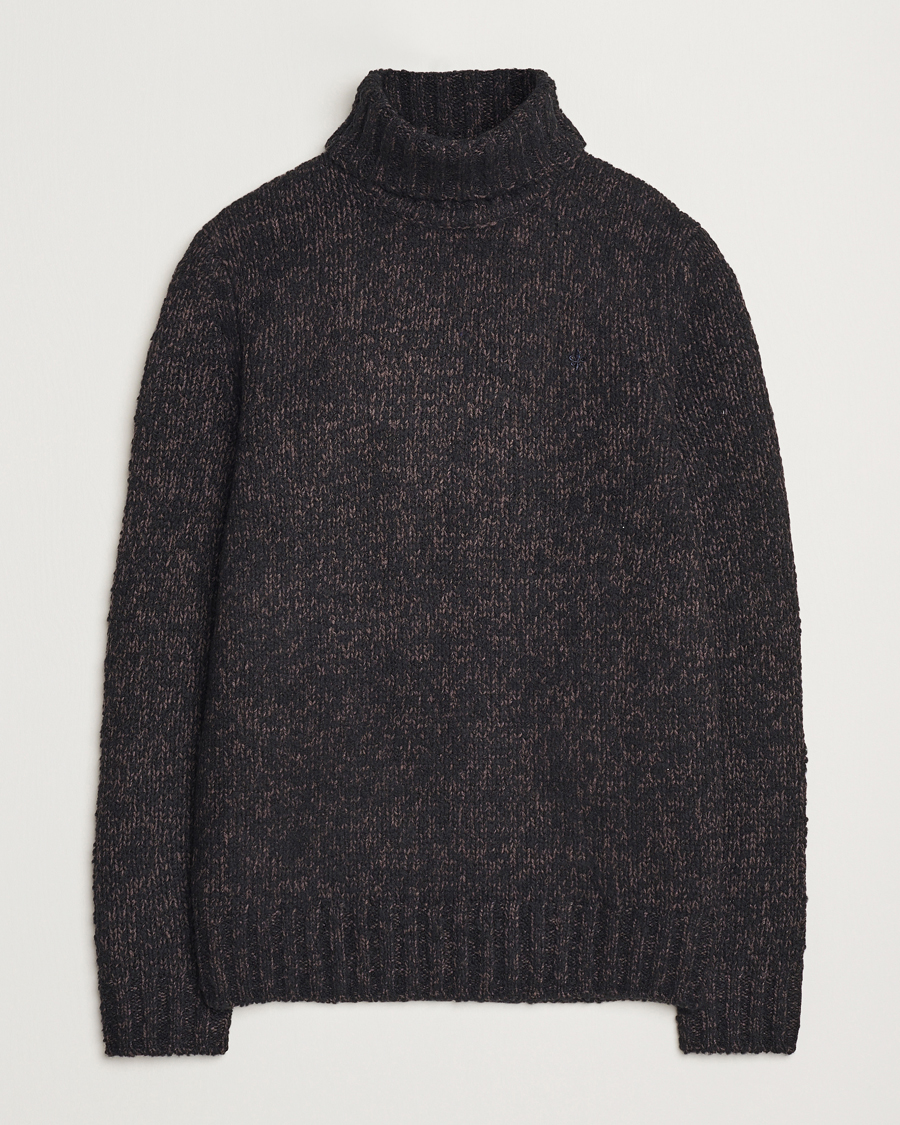 Herren | Pullover | Morris | Herbert Heavy Knitted Rollneck Brown