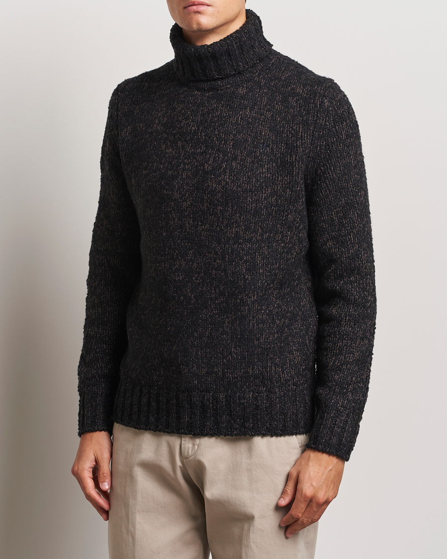 Herren | Pullover | Morris | Herbert Heavy Knitted Rollneck Brown
