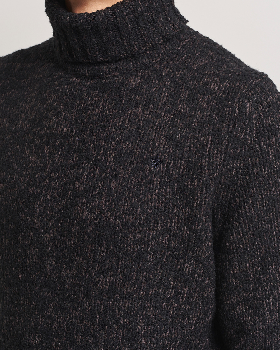 Herren | Pullover | Morris | Herbert Heavy Knitted Rollneck Brown