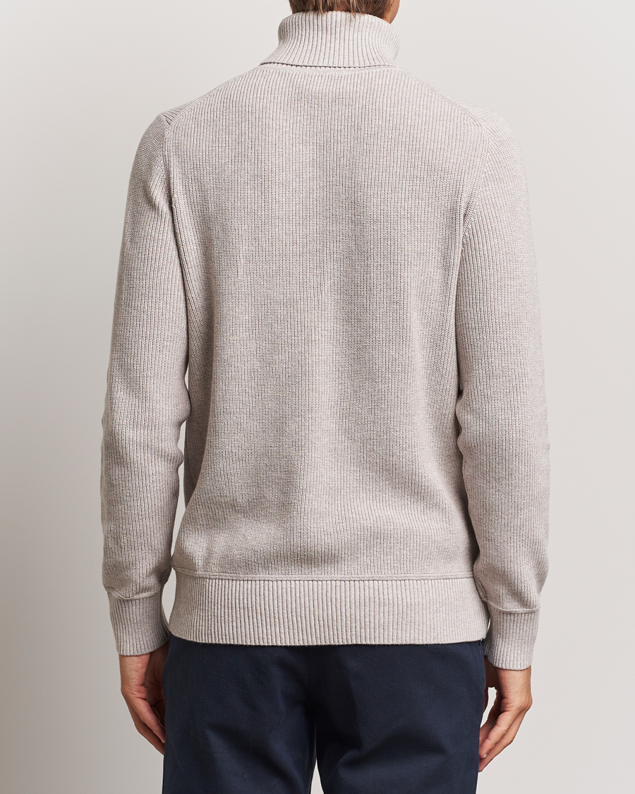 Herren | Pullover | Morris | Bernard Cotton Rollneck Khaki
