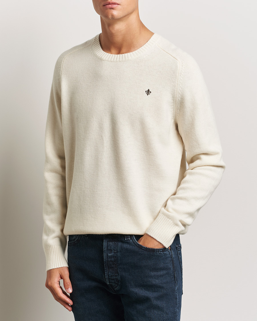 Herren | Pullover | Morris | Hertford Merino Crew Neck Off White