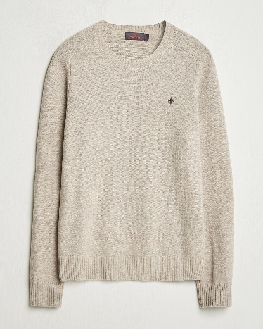 Herren | Pullover | Morris | Hertford Merino Crew Neck Khaki