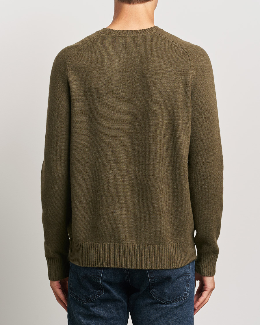 Herren | Pullover | Morris | Hertford Merino Crew Neck Olive