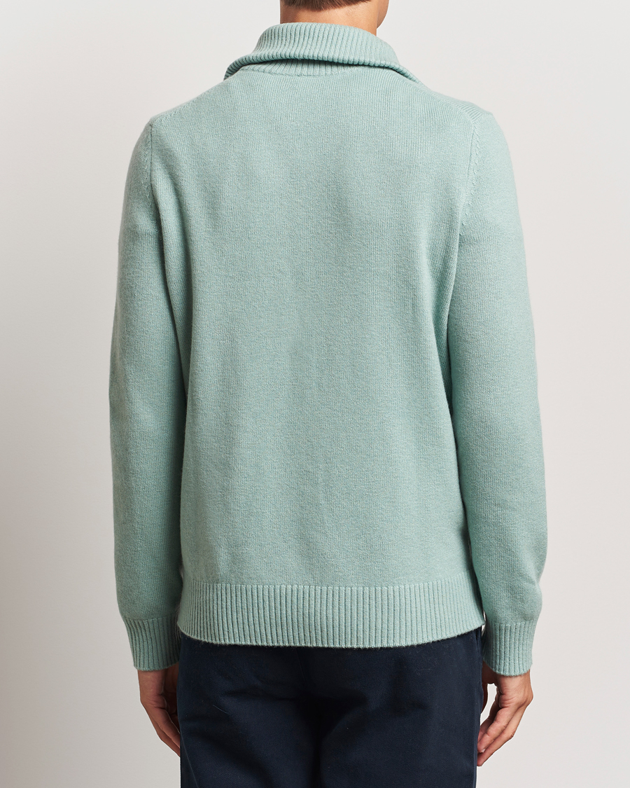 Herren | Pullover | Morris | Hertford Merino Half Zip Green
