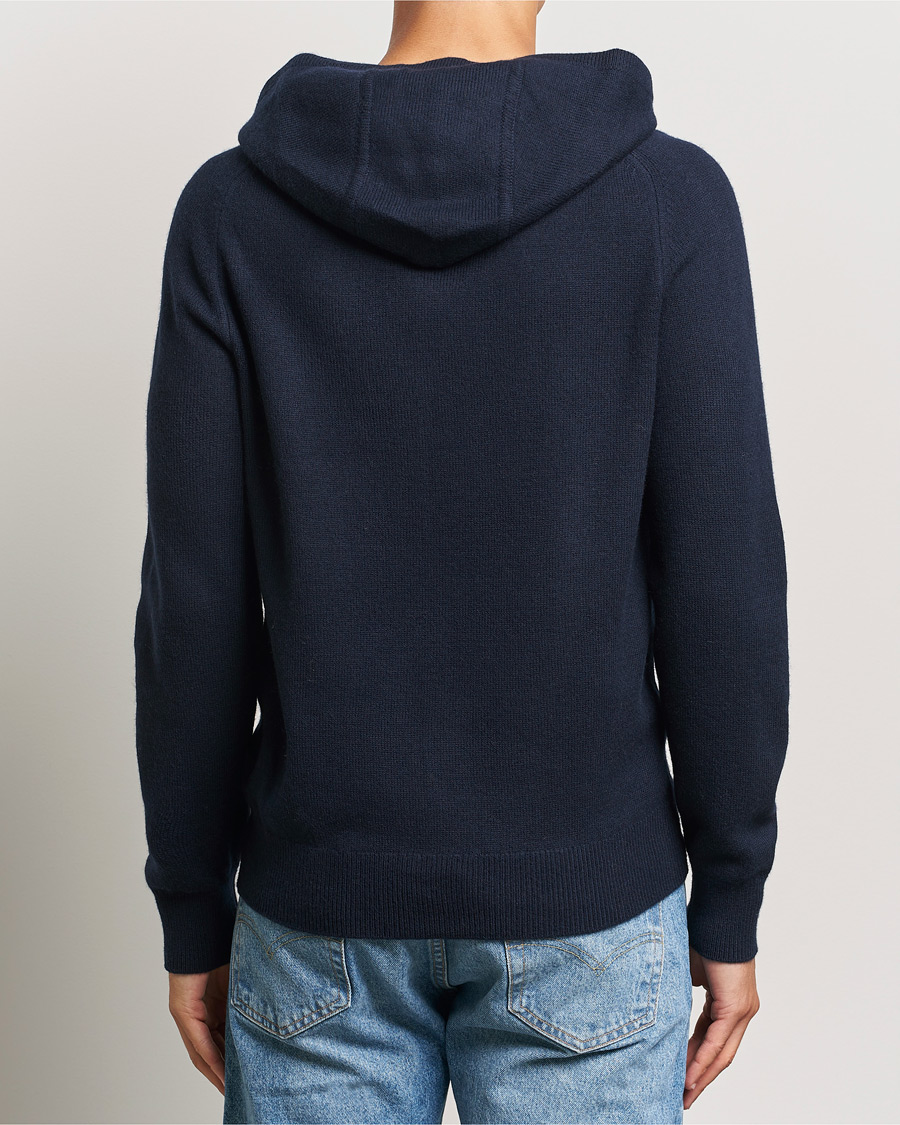 Herren | Pullover | Morris | Hertford Merino Hoodie Navy