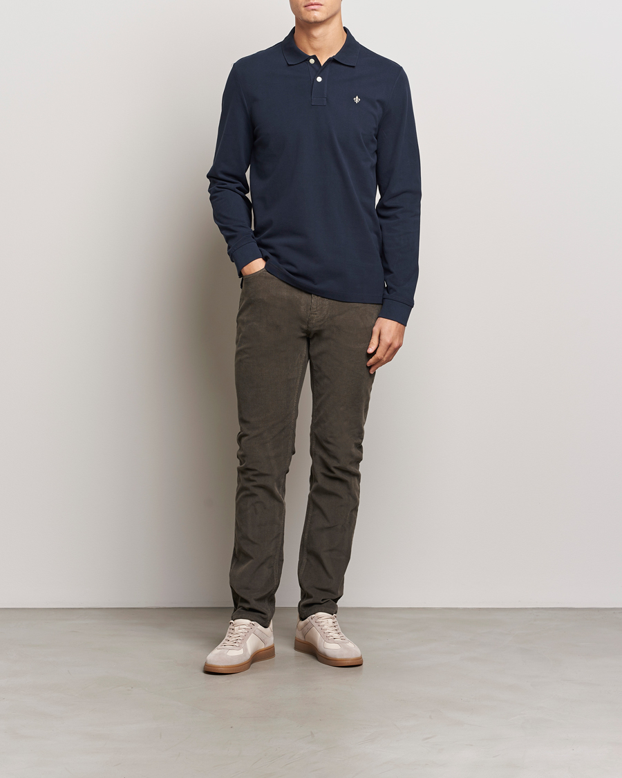 Herren | Pullover | Morris | Camden Long Sleeve Polo Blue