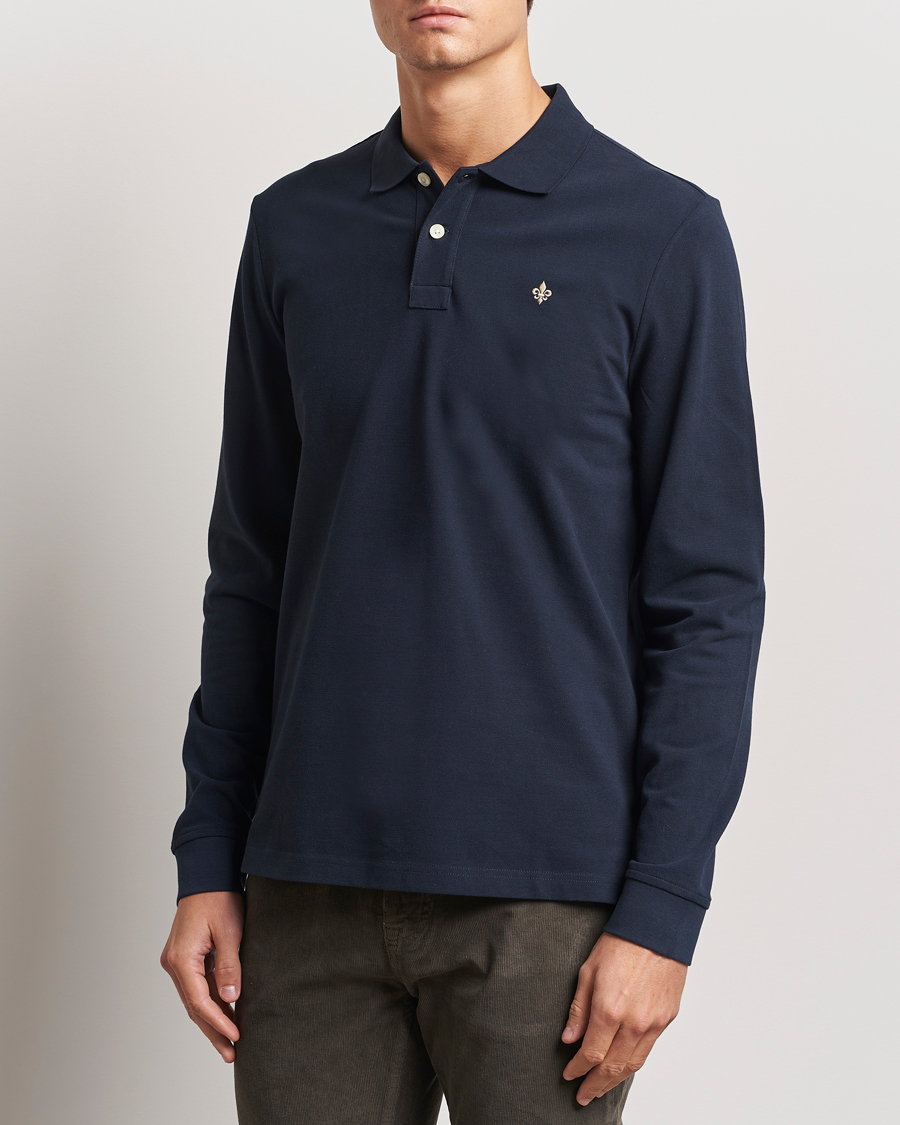 Herren | Pullover | Morris | Camden Long Sleeve Polo Blue