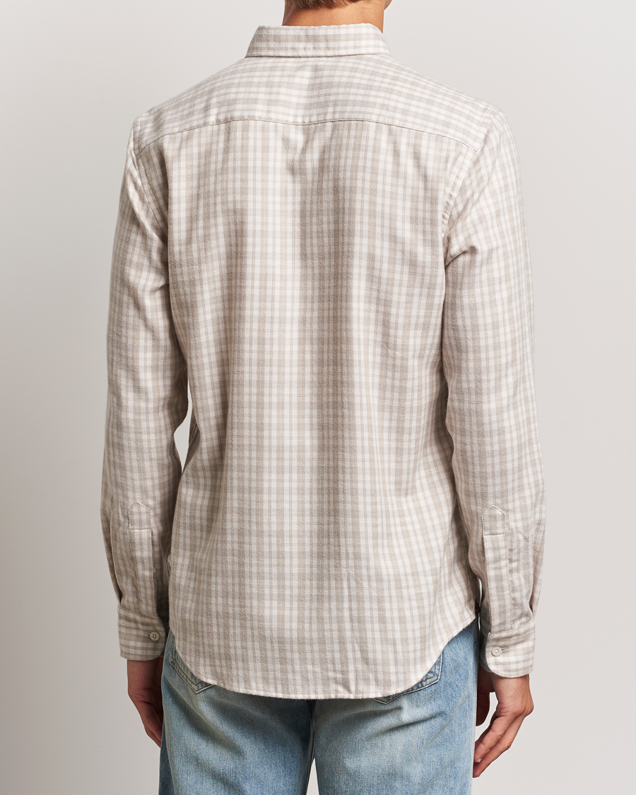 Herren | Hemden | Morris | Soft Check Flannel Shirt Khaki