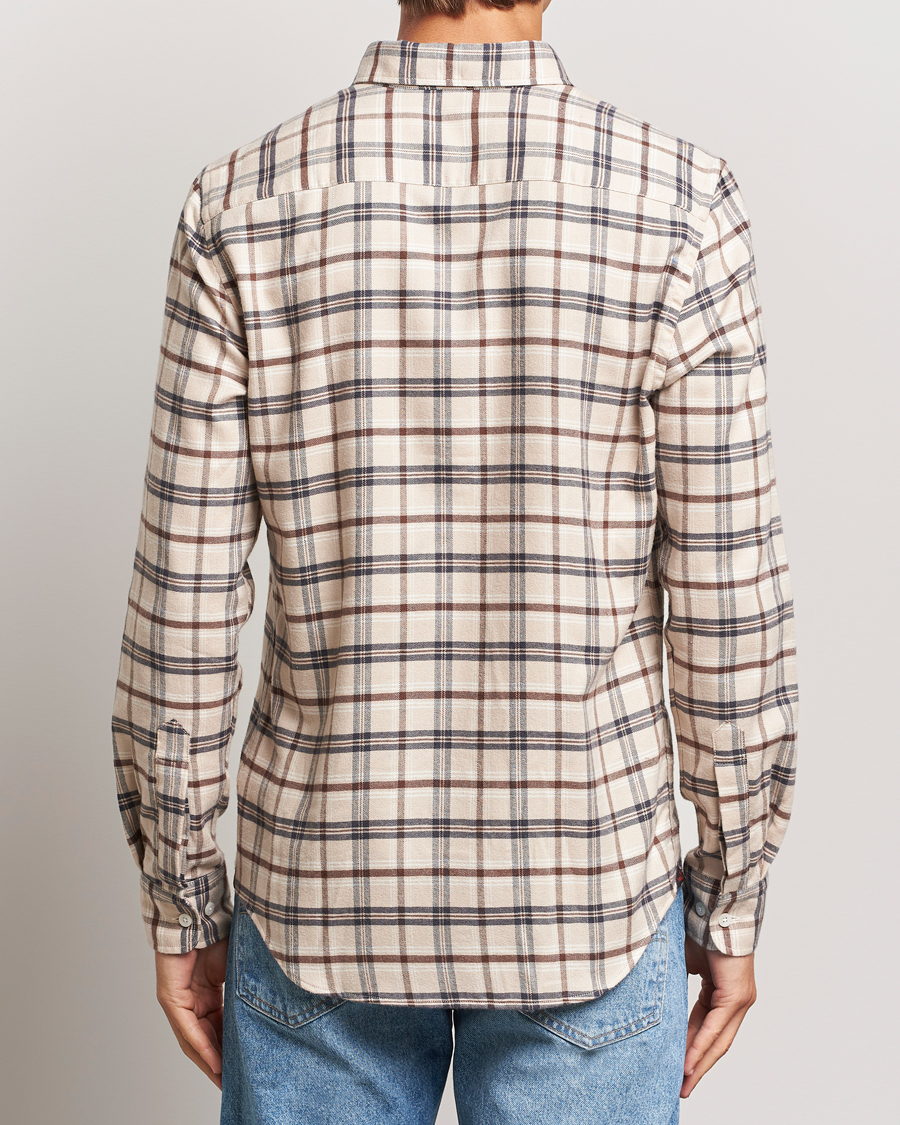 Herren | Hemden | Morris | Soft Check Flannel Shirt Camel
