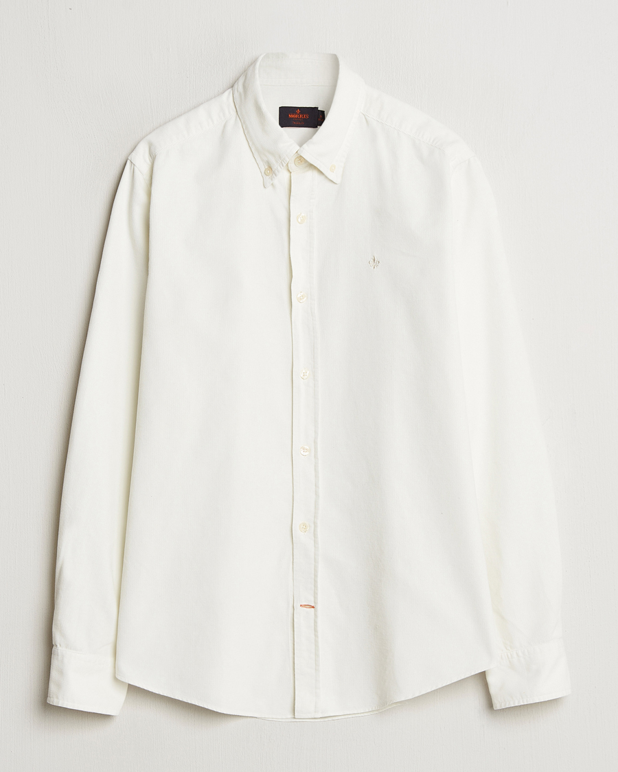 Herren | Hemden | Morris | Douglas Corduroy Shirt Off White