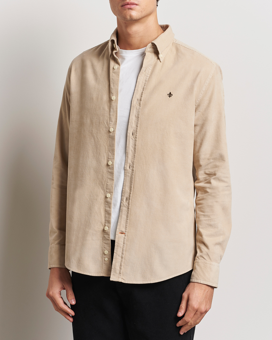 Herren | Hemden | Morris | Douglas Corduroy Shirt Khaki