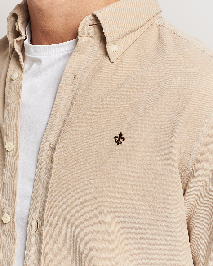 Herren | Hemden | Morris | Douglas Corduroy Shirt Khaki