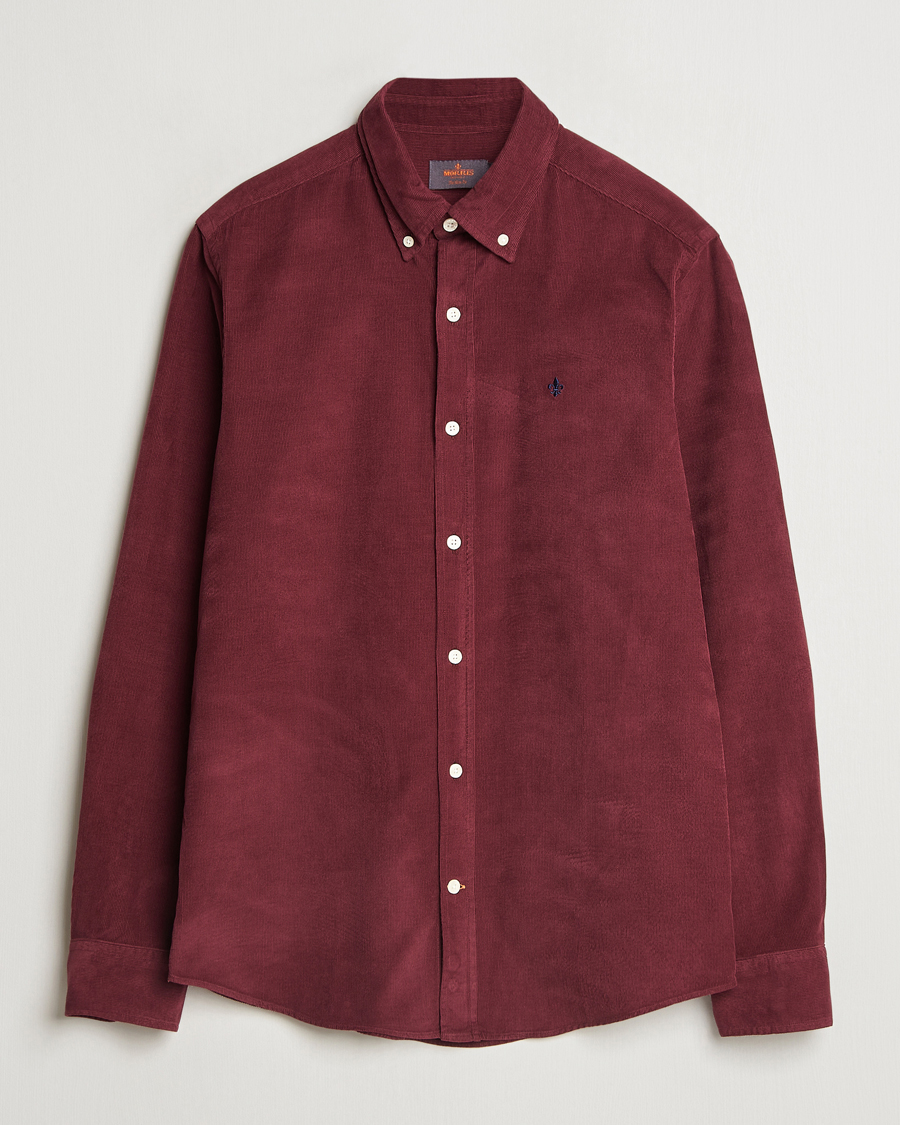 Herren | Hemden | Morris | Douglas Corduroy Shirt Wine Red