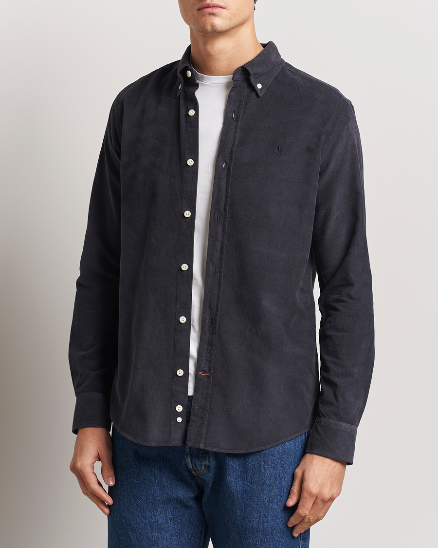 Herren | Hemden | Morris | Douglas Corduroy Shirt Navy