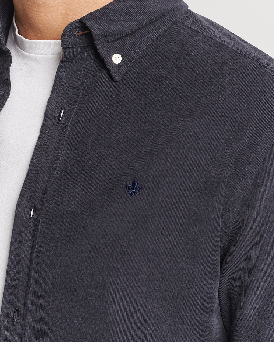 Herren | Hemden | Morris | Douglas Corduroy Shirt Navy