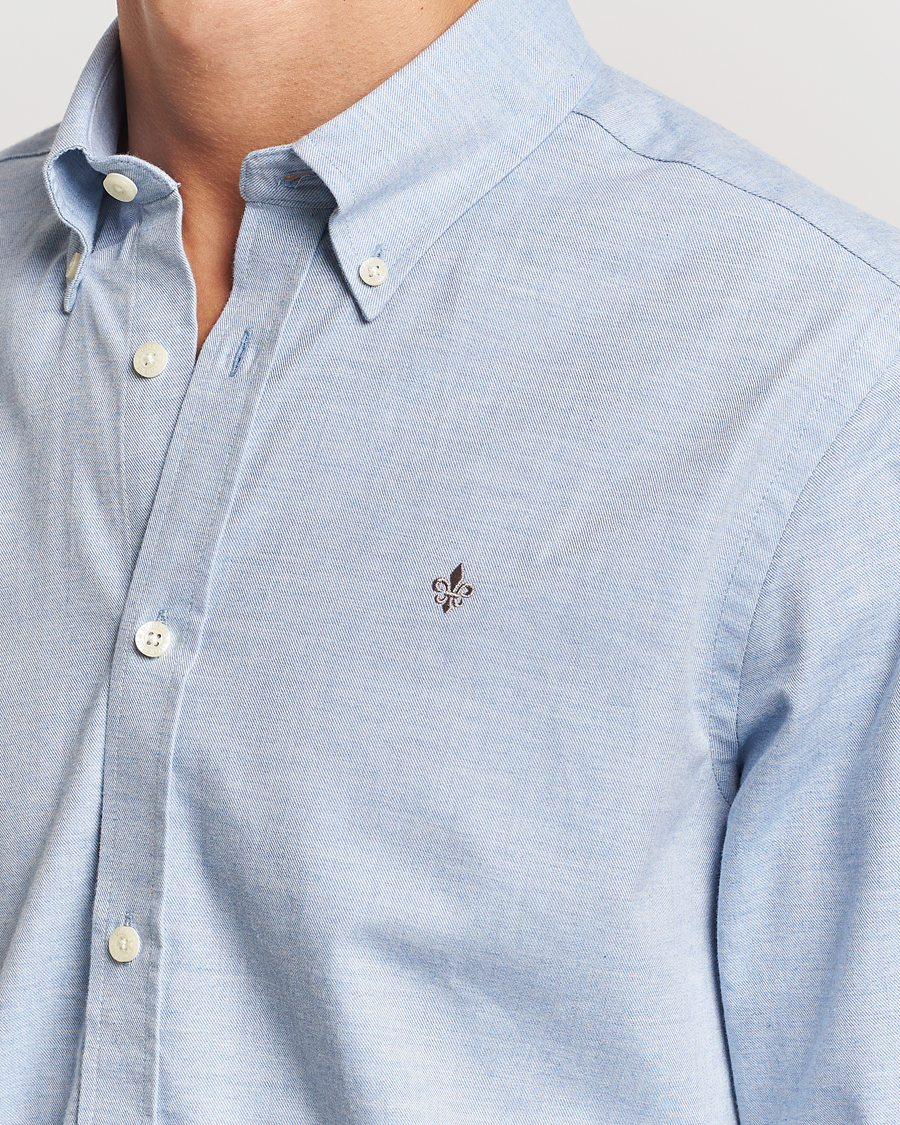 Herren | Hemden | Morris | Watts Flannel Shirt Light Blue