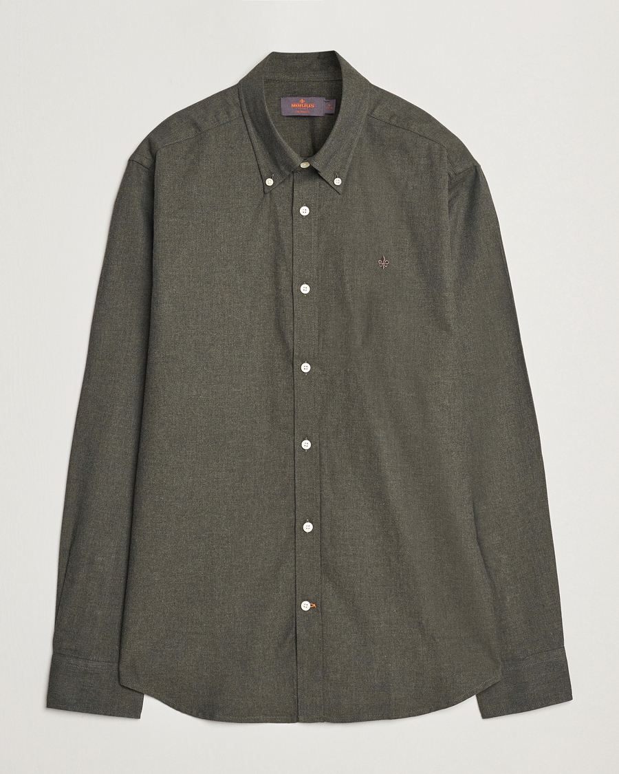 Herren | Hemden | Morris | Watts Flannel Shirt Olive