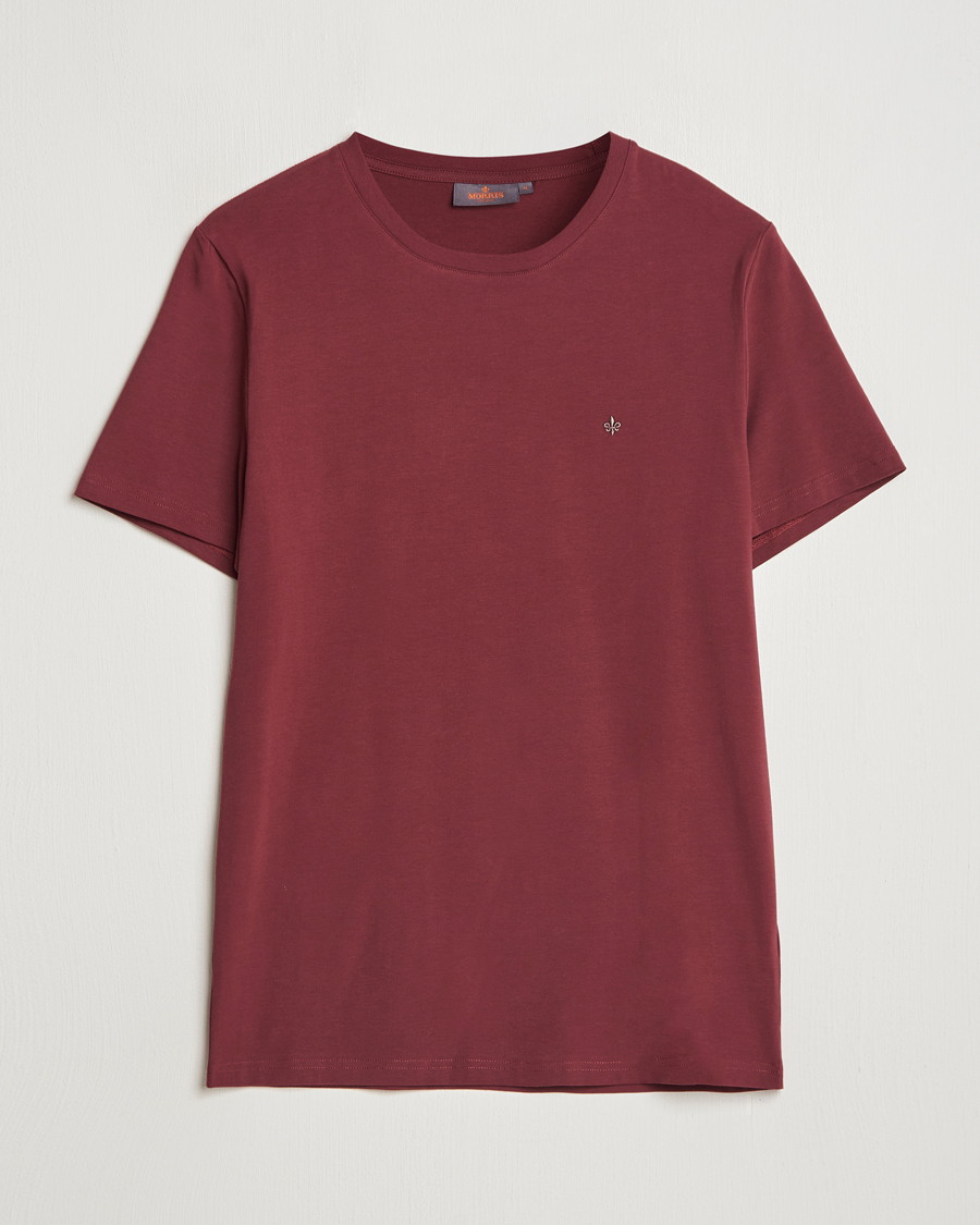 Herren | T-Shirts | Morris | James Crew Neck Tee Wine Red