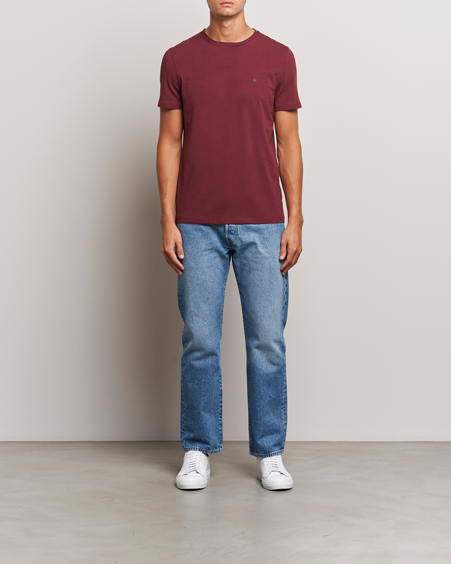 Herren | T-Shirts | Morris | James Crew Neck Tee Wine Red