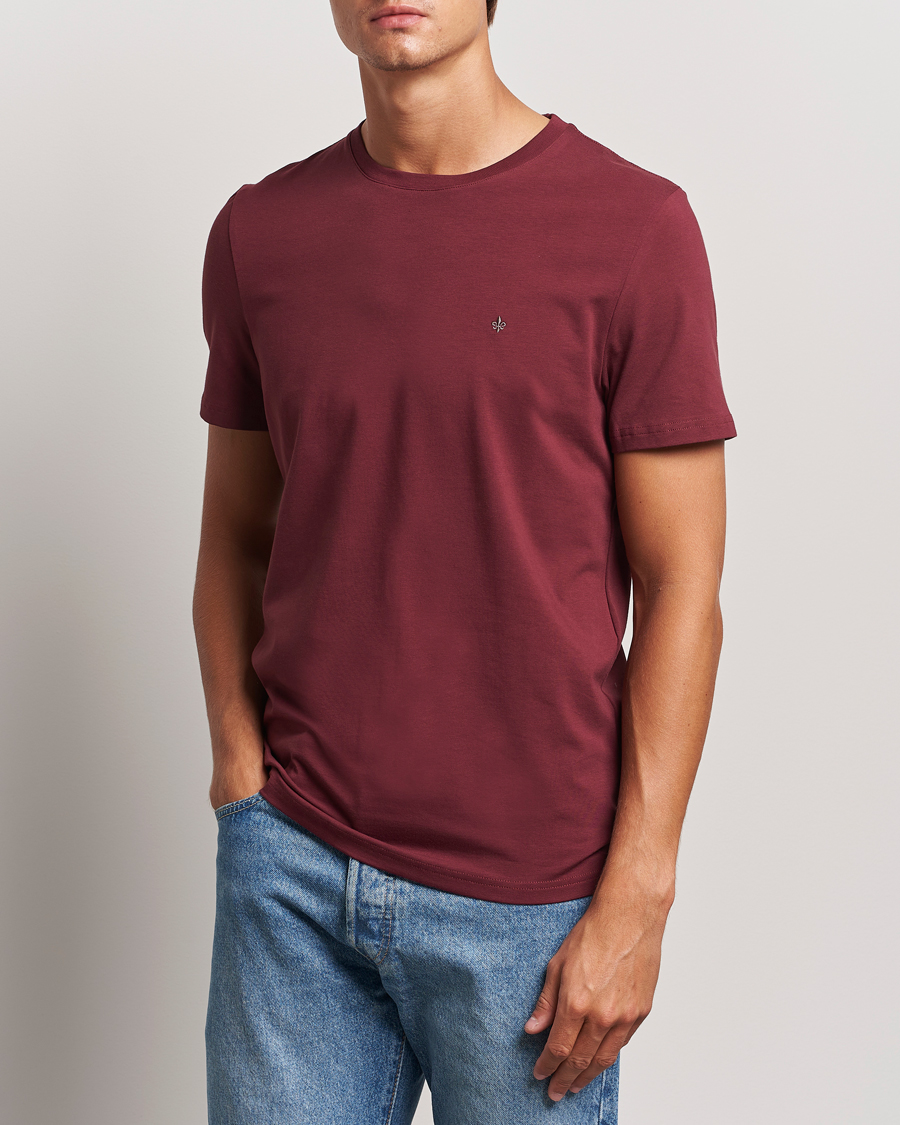 Herren | T-Shirts | Morris | James Crew Neck Tee Wine Red