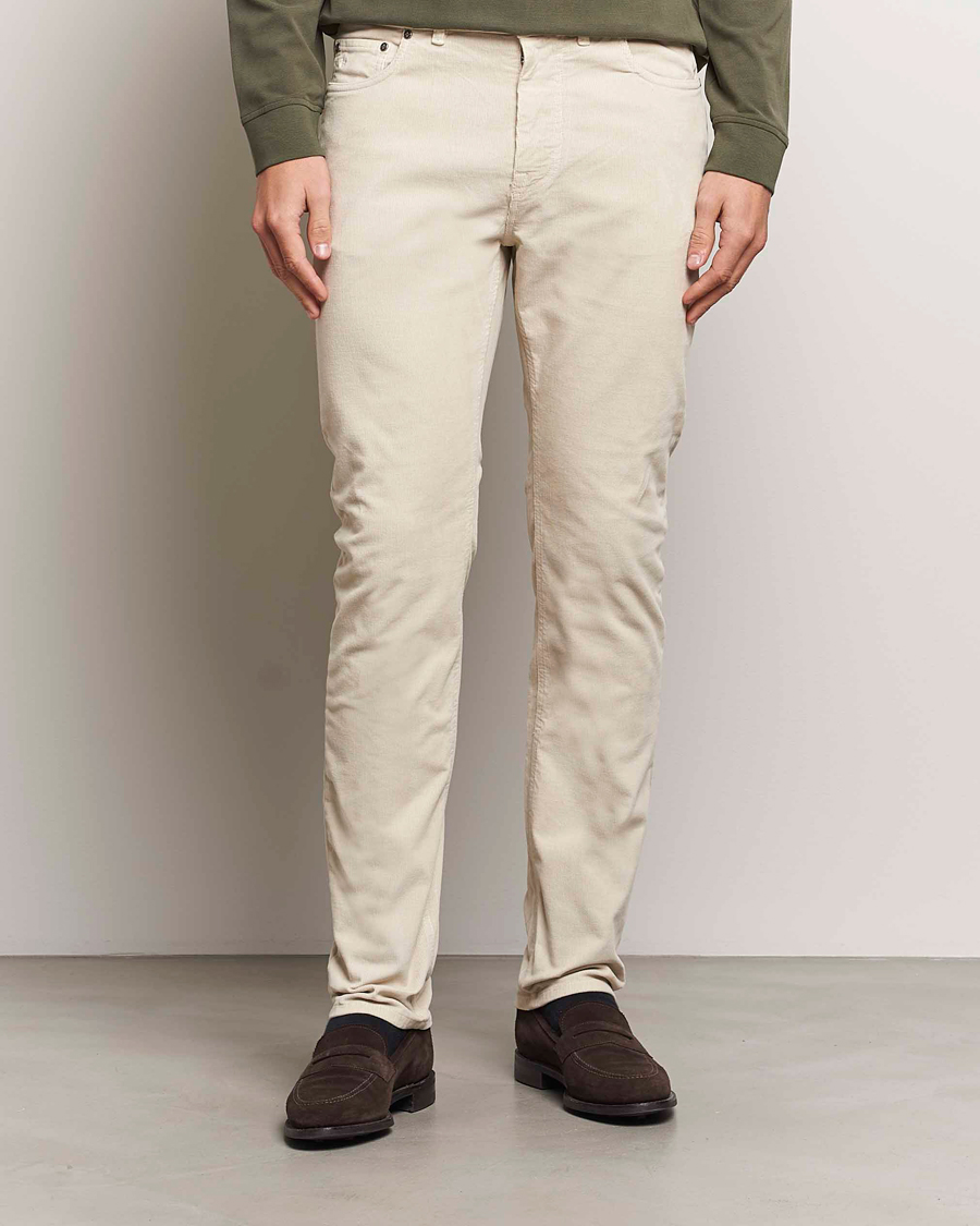 Herren | Hosen | Morris | James Corduroy 5-Pocket Pant Off White