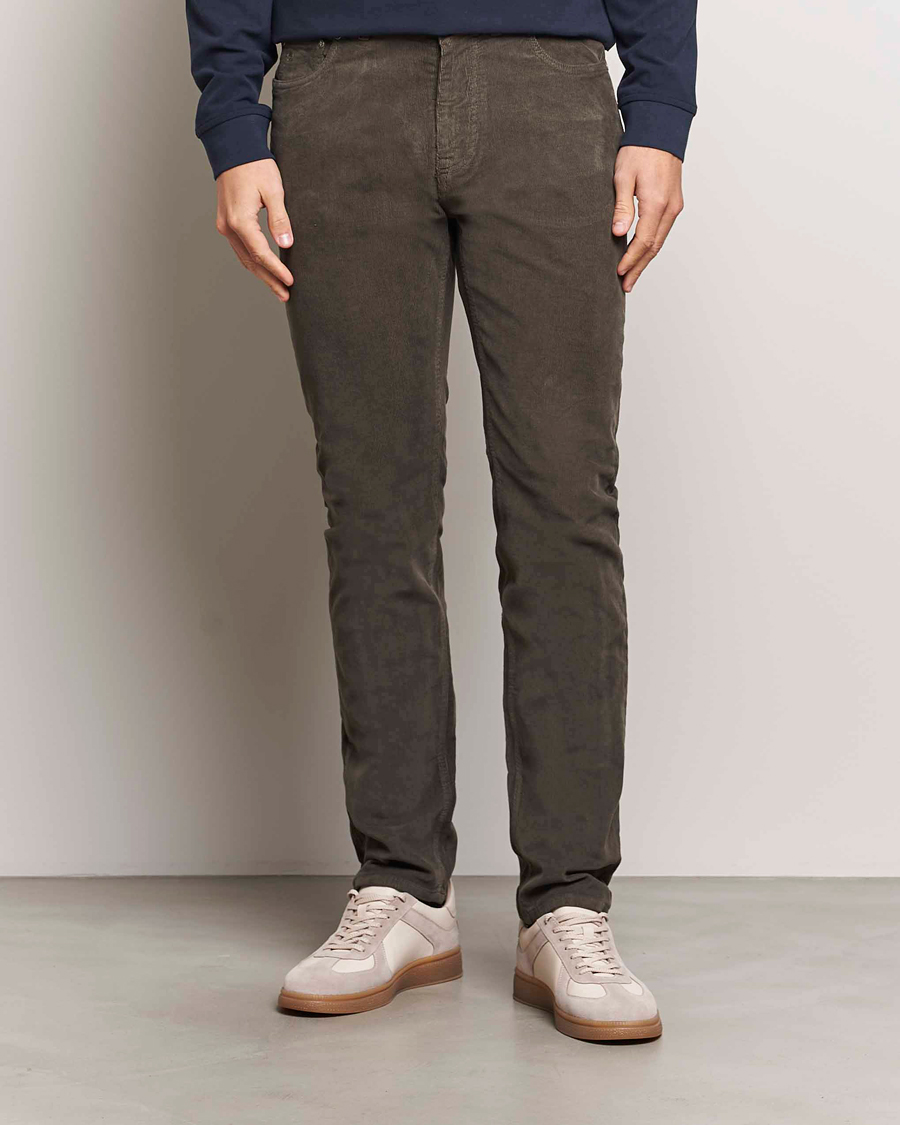 Herren | Hosen | Morris | James Corduroy 5-Pocket Pant Olive