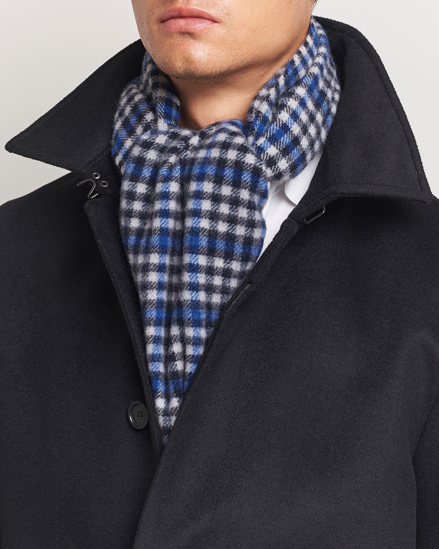 Herren | Morris Barry Check Scarf Grey | Morris | Barry Check Scarf Grey