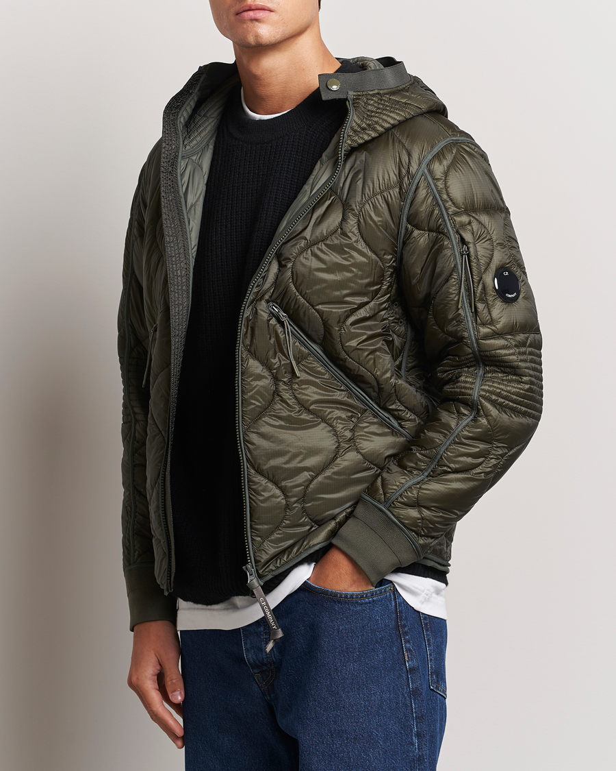 Herren | Jacken | C.P. Company | Primaloft Quilted Hood Jacket Green