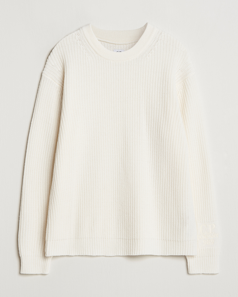 Herren | Pullover | C.P. Company | Lambswool Knitted Crew Neck Off White