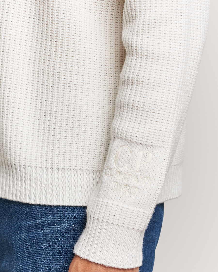 Herren | Pullover | C.P. Company | Lambswool Knitted Crew Neck Off White