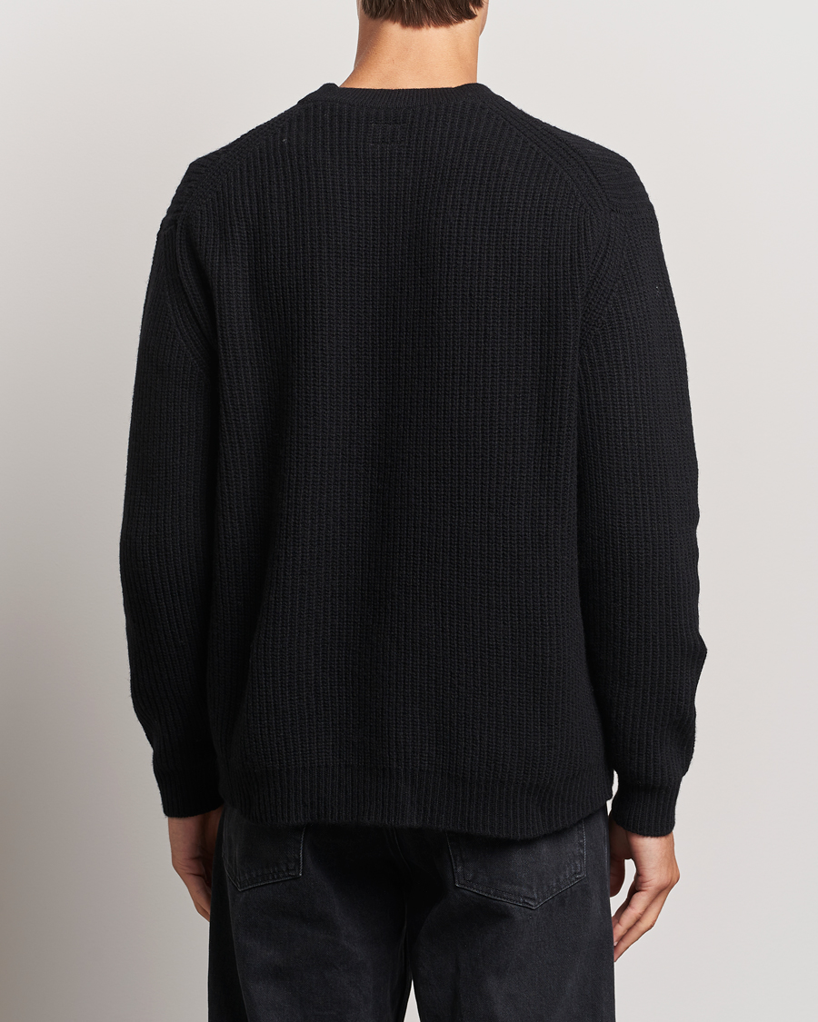 Herren | Pullover | C.P. Company | Lambswool Knitted Crew Neck Black
