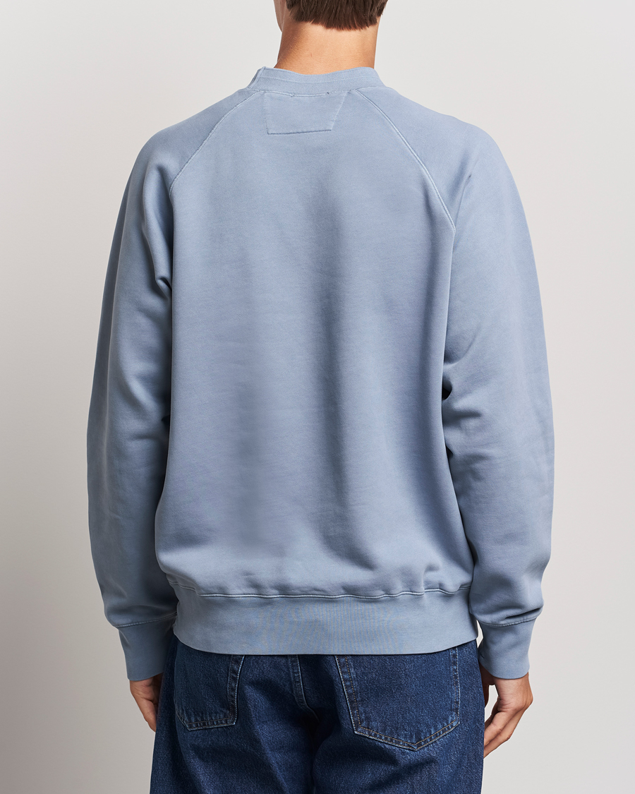 Herren | Pullover | C.P. Company | Brushed Emerized Fleece Sweatshirt Light Blue