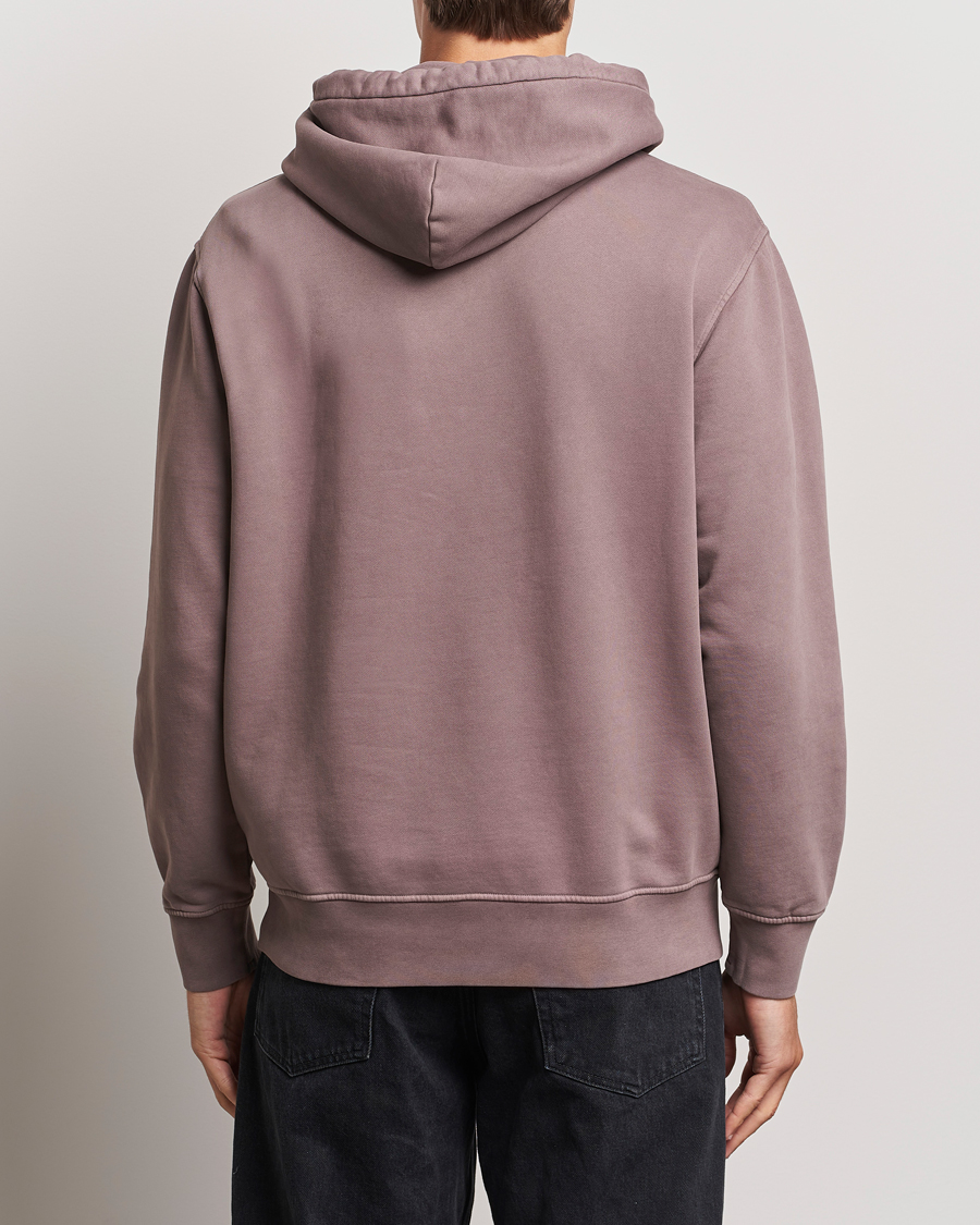 Herren | Pullover | C.P. Company | Brushed Emerized Fleece Hood Sweatshirt Washed Purple