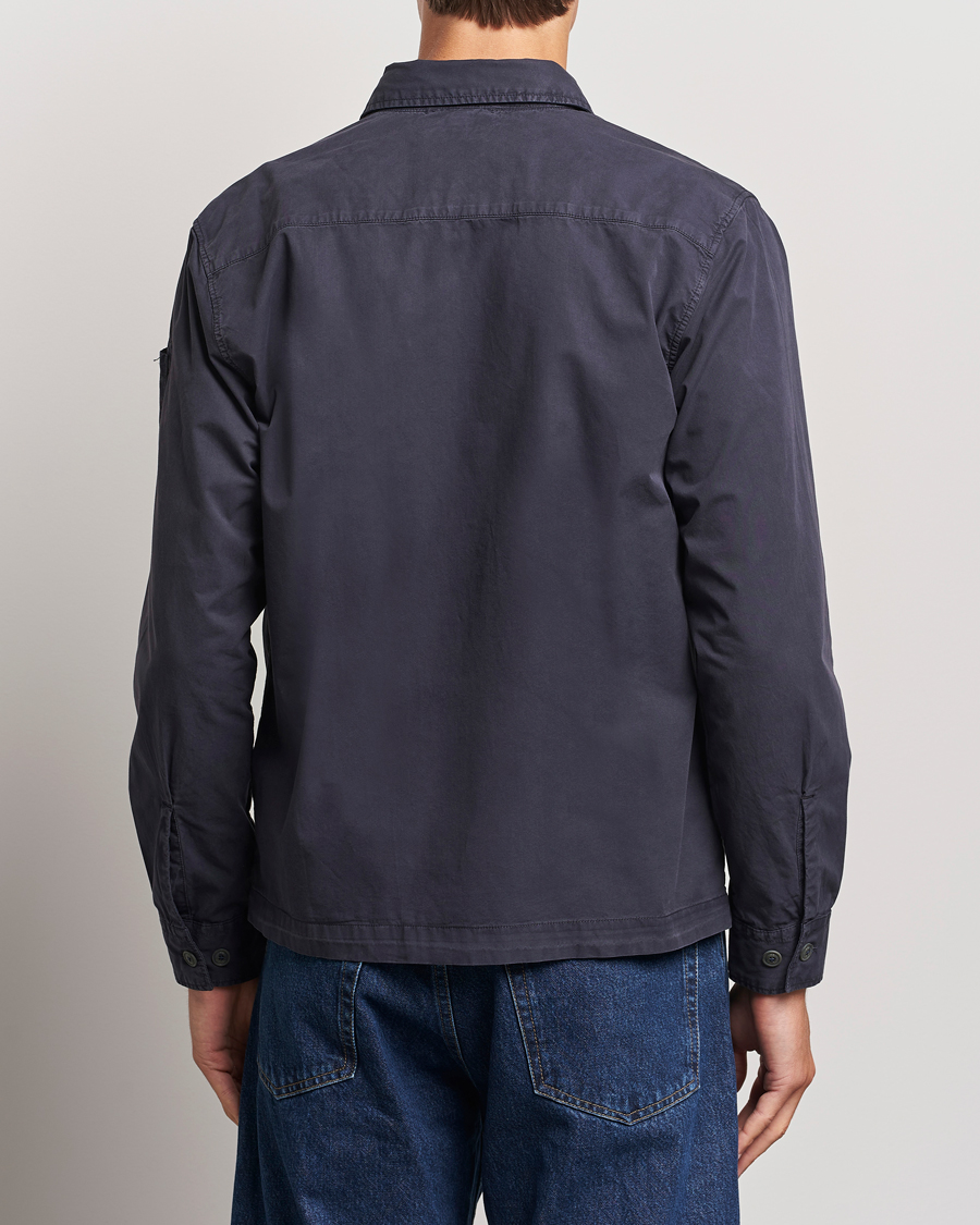 Herren | Hemden | C.P. Company | Organic Cotton Gabardine Pocket Overshirt Washed Blue